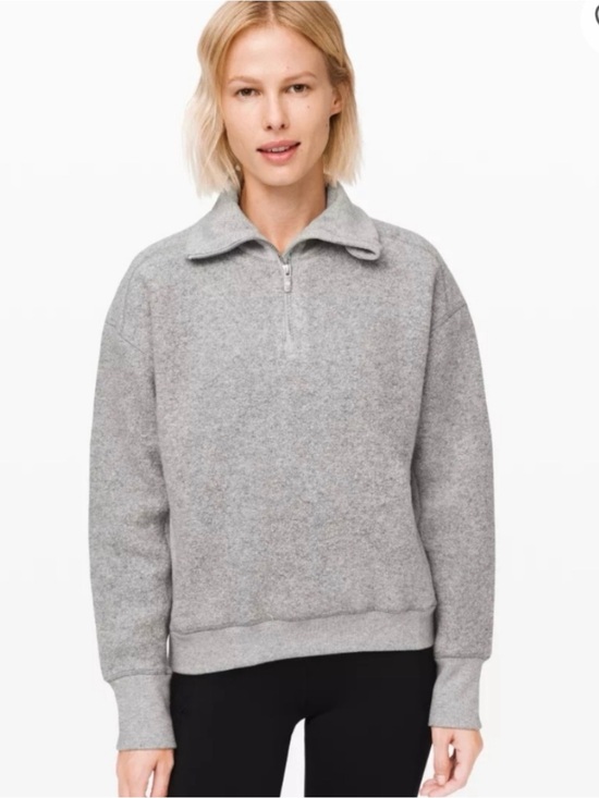 lululemon athletica Tops - Lululemon Athletica Women's Gray Half-Zip Pullover Sweater